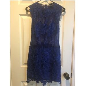 Royal blue mini-dress